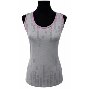 Bollé Womens Activewear Pullover Tank Top Size XL‎ Gray Geometric Knit